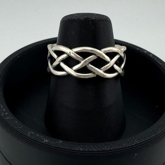 Avery Jewelry - Avery 925 Stamped Silver Braided Ring Size 10